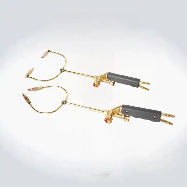 Double Heads Gas Welding Torch Двойные головки газовой сварочной горелки شعلة اللحام بالغاز ذات الرأسين