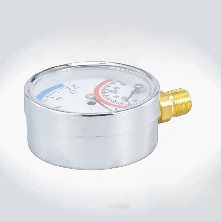 High-Precision Brass Wet Parts Thermo-manometer3